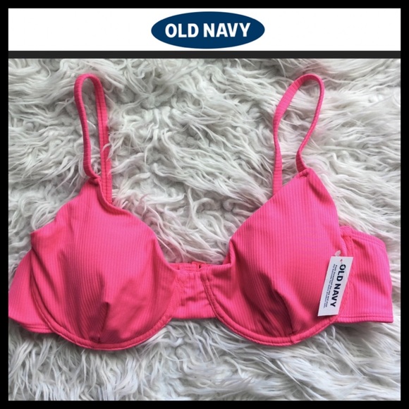 NWT Old Navy Underwire Rib Knit Bikini Top - Picture 10 of 14